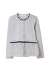 Daria Tulle Frill Knit Cardigan