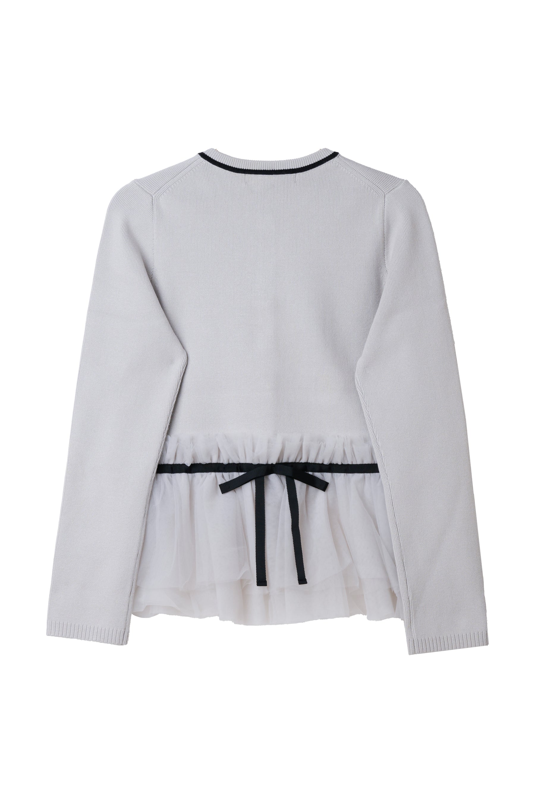 Daria Tulle Frill Knit Cardigan