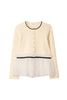 Daria Tulle Frill Knit Cardigan