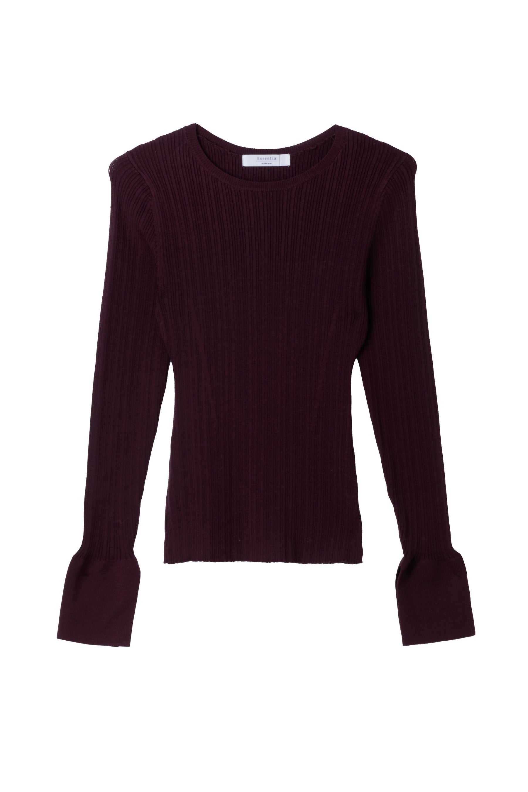 [Ships in early October] ［Essentia］Essential Rib Knit Top