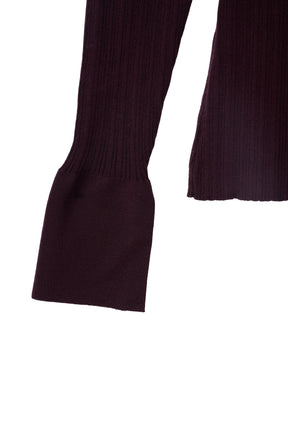 [Ships in early October] ［Essentia］Essential Rib Knit Top