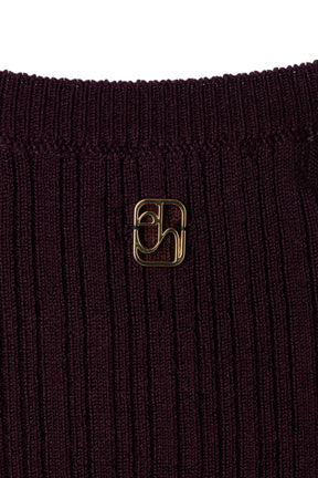 [Ships in early October] ［Essentia］Essential Rib Knit Top