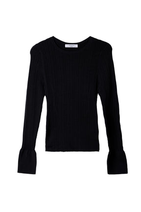 [Ships in early October] ［Essentia］Essential Rib Knit Top