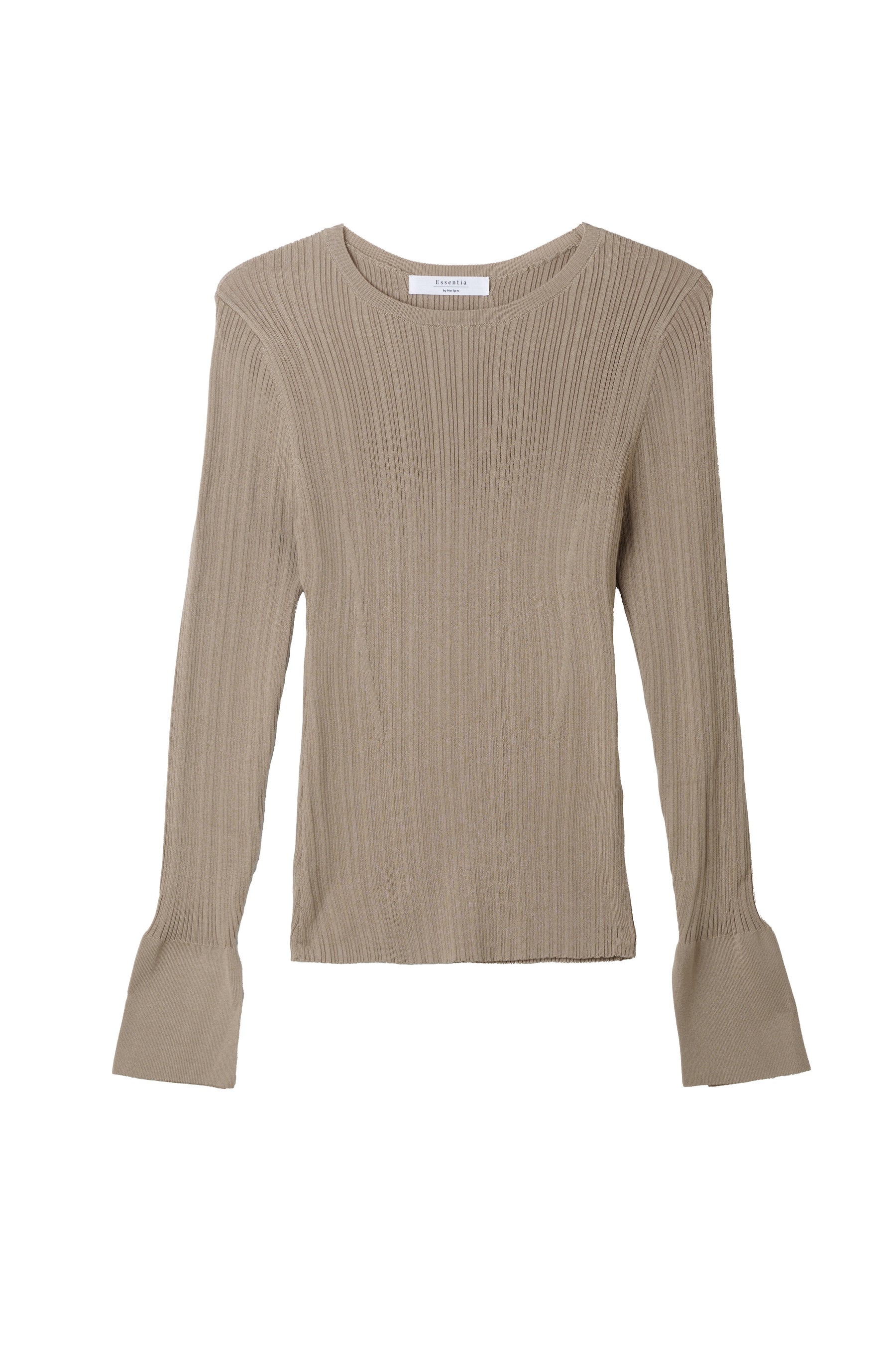 [Ships in early October] ［Essentia］Essential Rib Knit Top