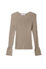[Ships in early October] ［Essentia］Essential Rib Knit Top