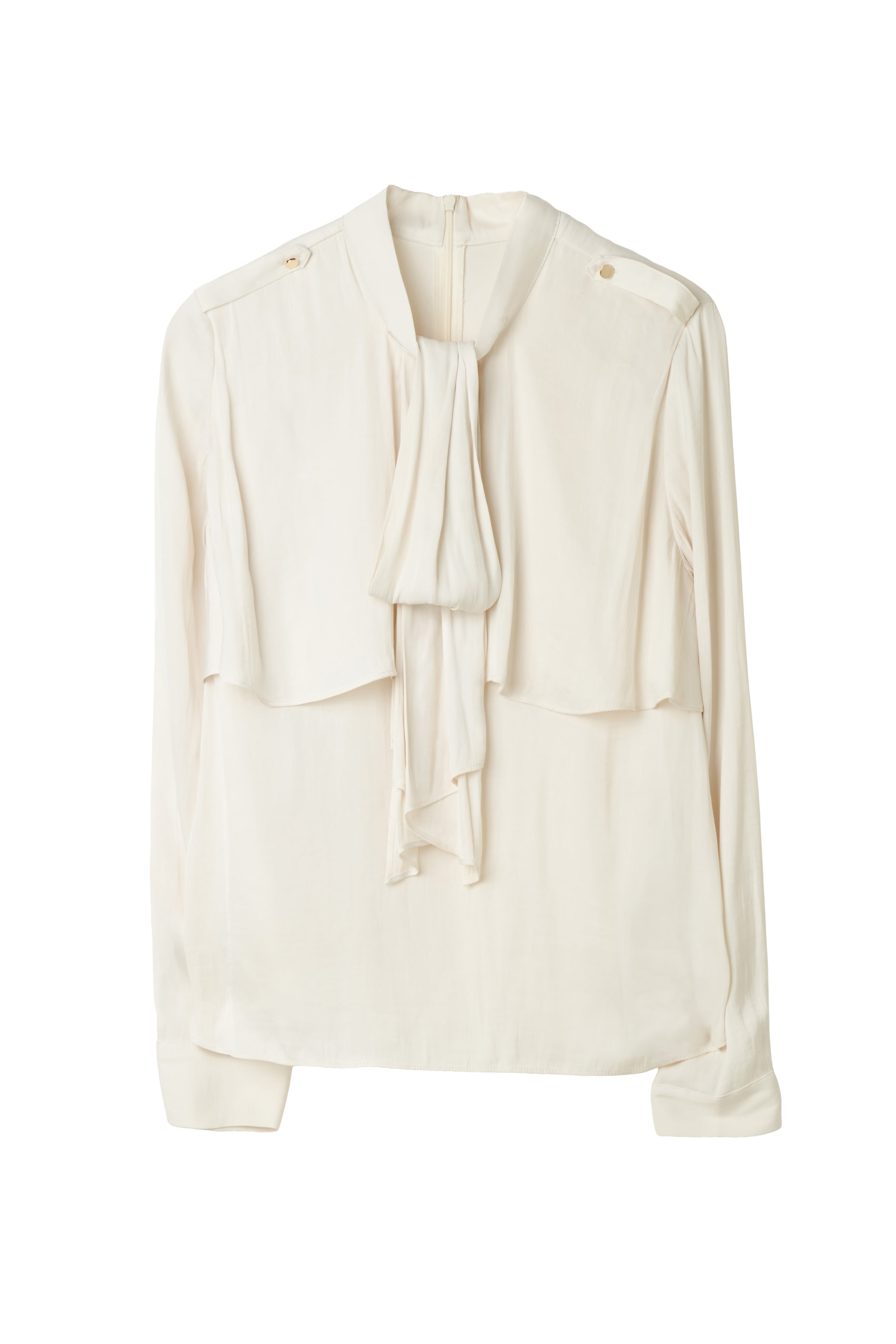 [Ships in early October]［Essentia］Tiered Frill Bow Blouse