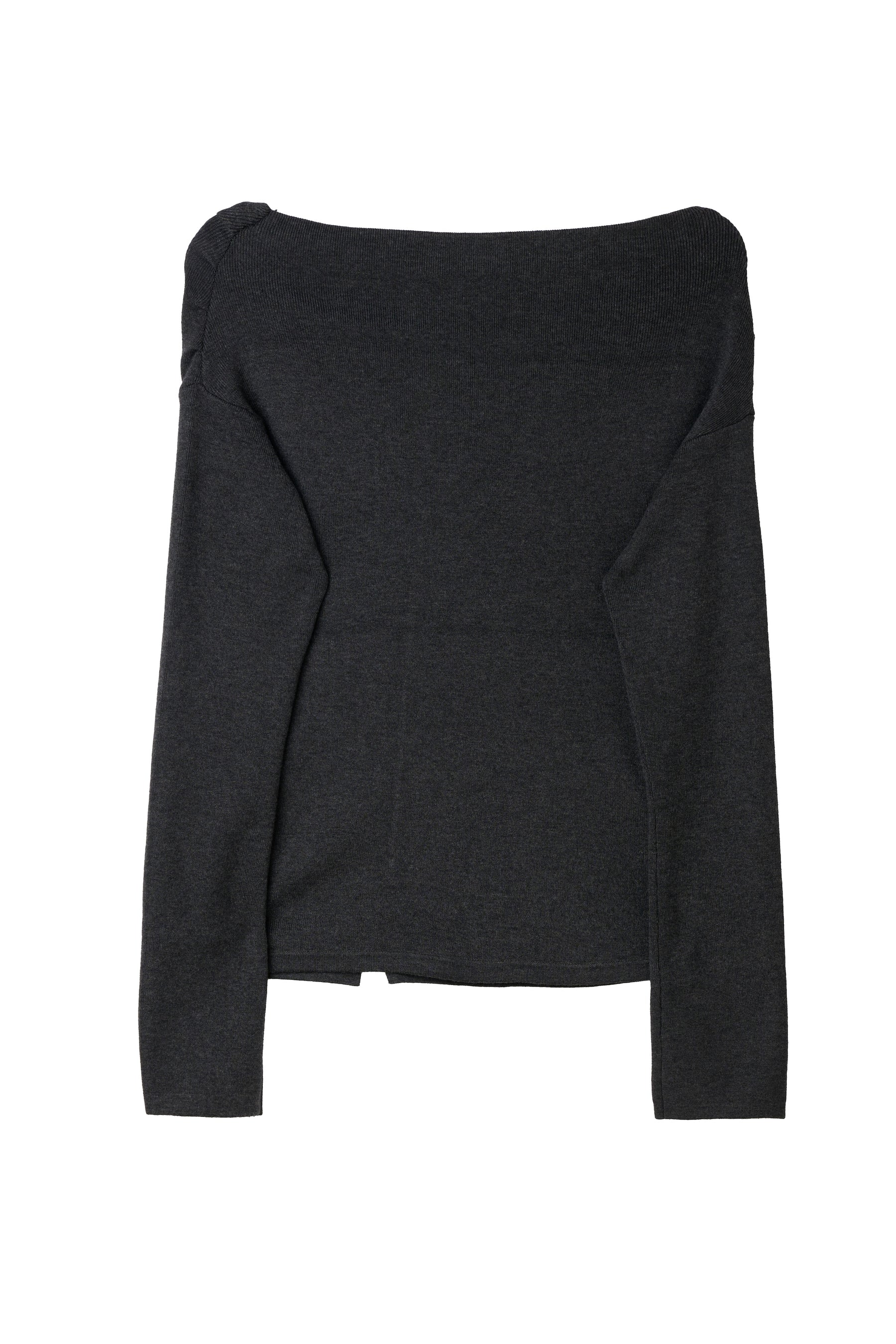 [Ships in early October] ［Essentia］Asymmetrical Tucked Knit Top