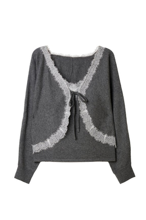 Gina Lace-Knit Ensemble