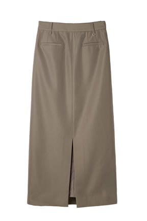【10月上旬發送】【新色】[Essentia] Front Slit Long Skirt