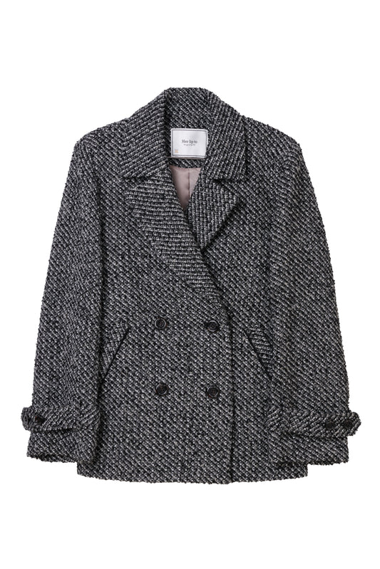 Brea Wool-Blend Tweed Blazer