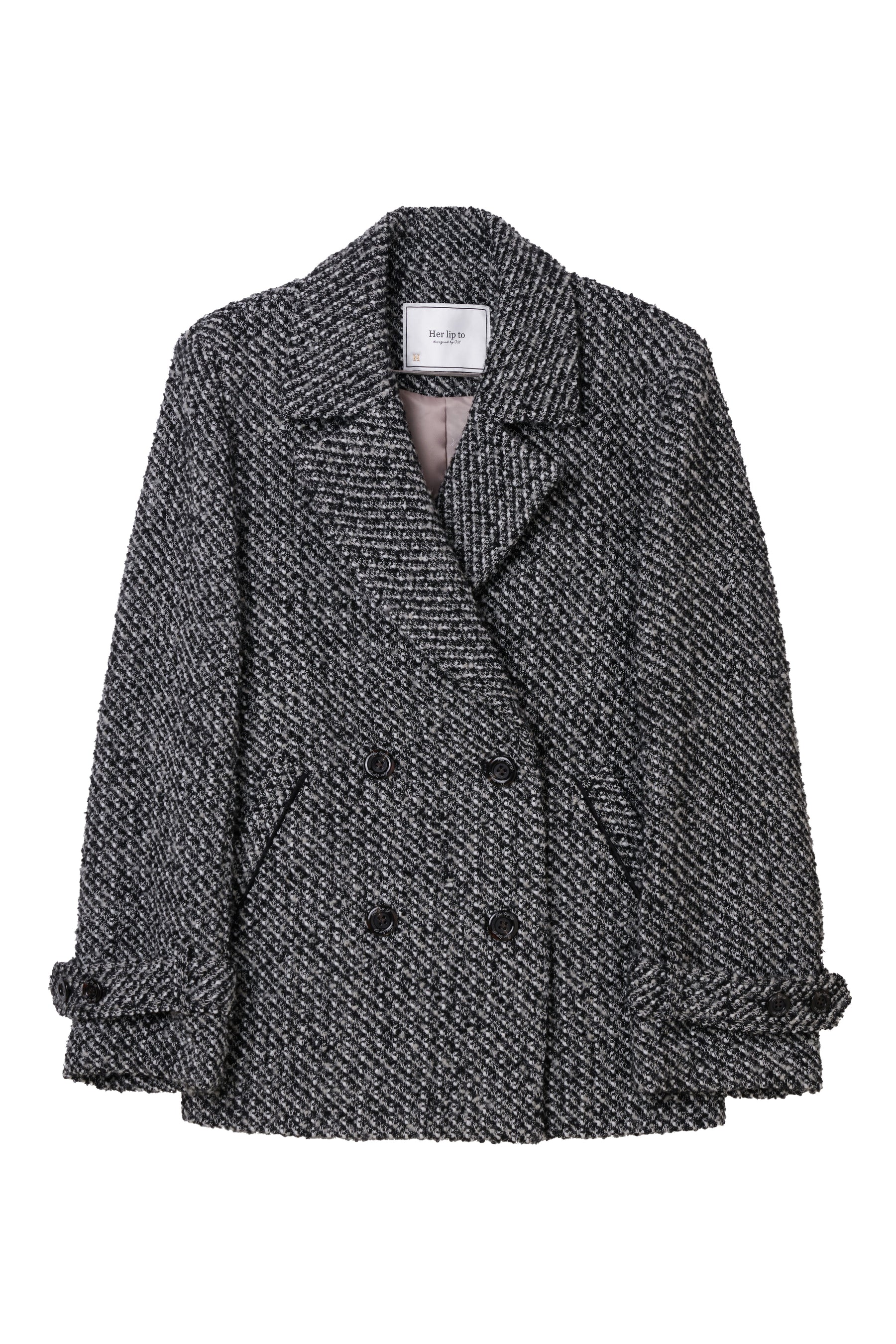 Brea Wool-Blend Tweed Blazer