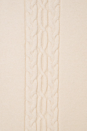 ［Essentia］Cable-Knit Panelled Pullover