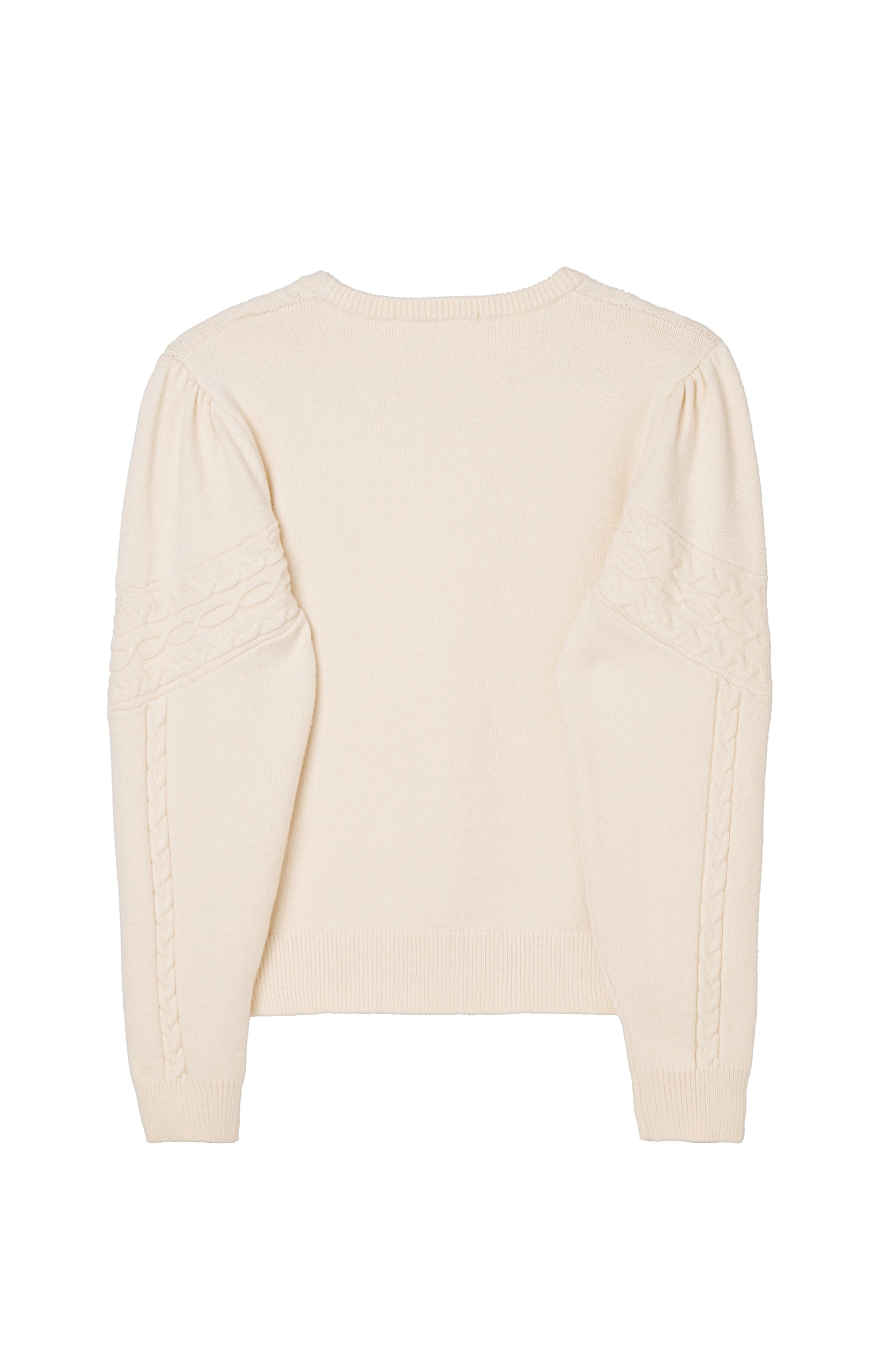 ［Essentia］Cable-Knit Panelled Pullover