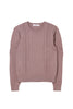 ［Essentia］Cable-Knit Panelled Pullover