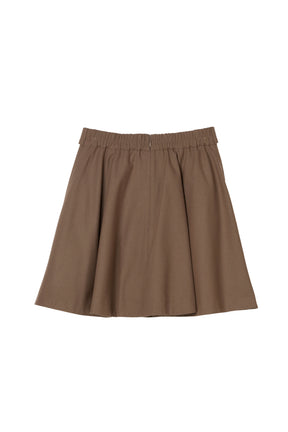 Simone Flared Wool-Blend Mini Skirt
