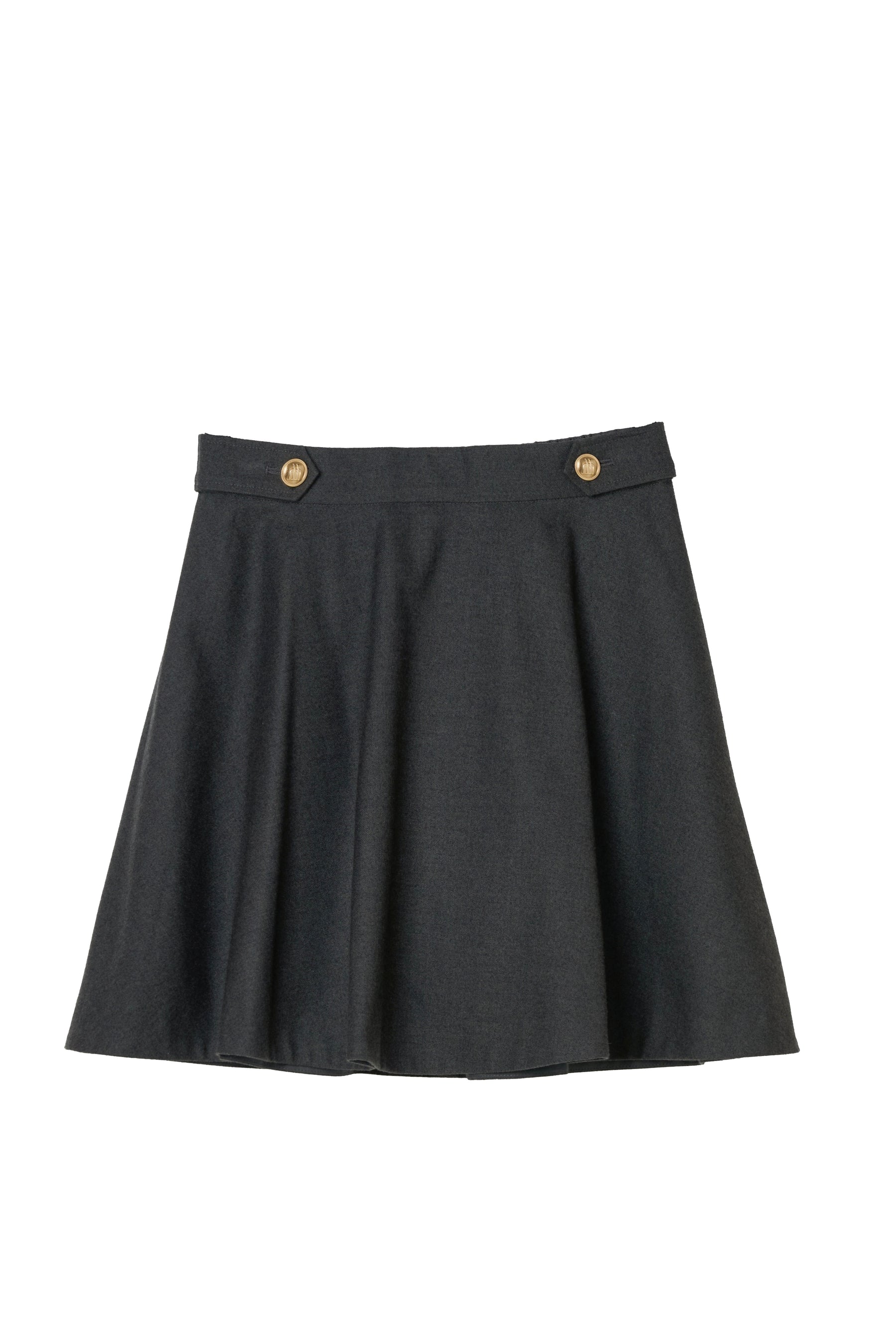 Simone Flared Wool-Blend Mini Skirt