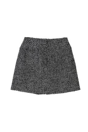 Brea Wool-Blend Tweed Mini Skirt