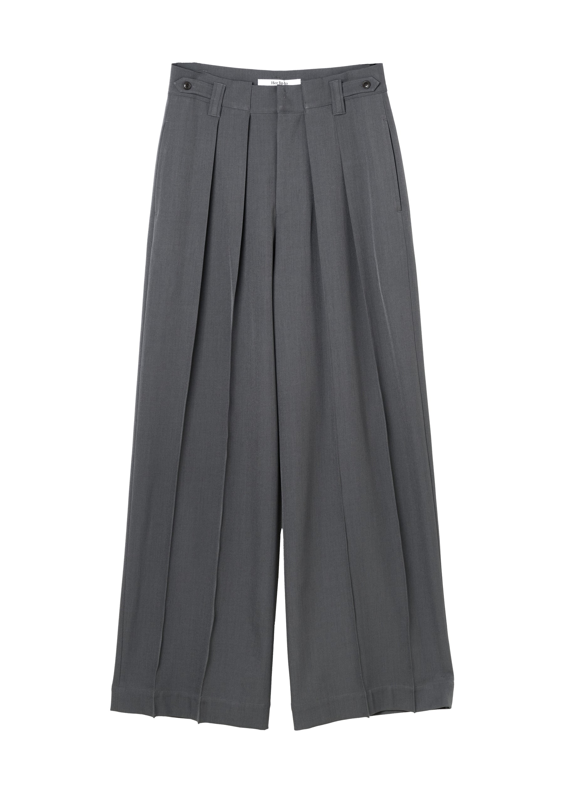 Belted Soft-Touch Wide-Leg Pants