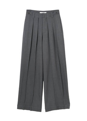 Belted Soft-Touch Wide-Leg Pants