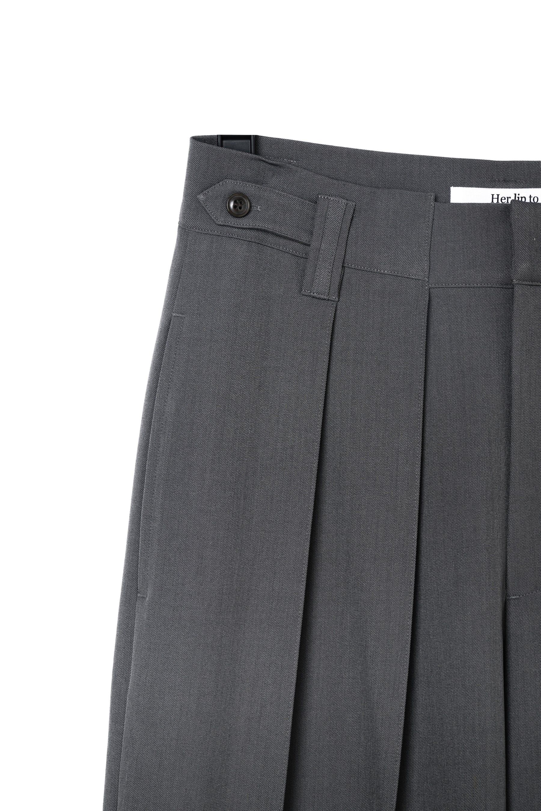 Belted Soft-Touch Wide-Leg Pants