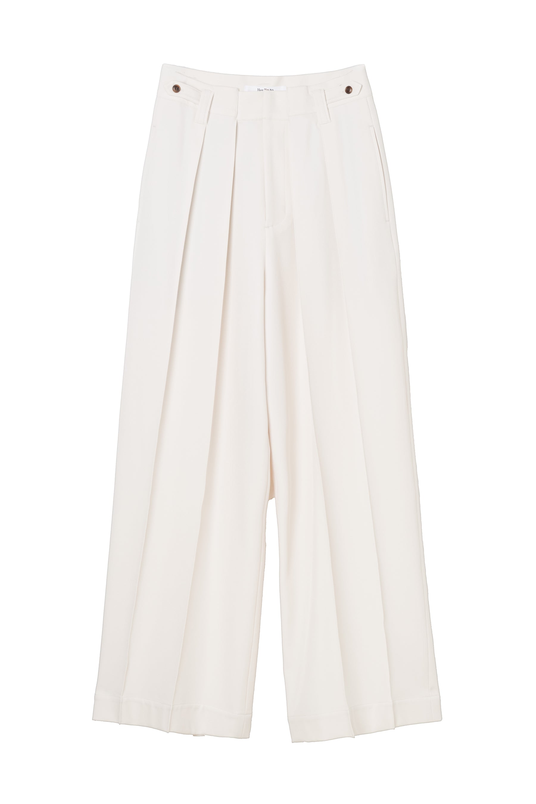 Belted Soft-Touch Wide-Leg Pants