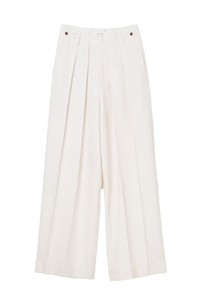 Belted Soft-Touch Wide-Leg Pants