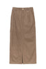 ［Essentia］Suede Slit Long Skirt