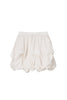 Random Tucked Satin Mini Skirt