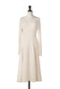 ［Essentia］Cable-Knit Flared Dress