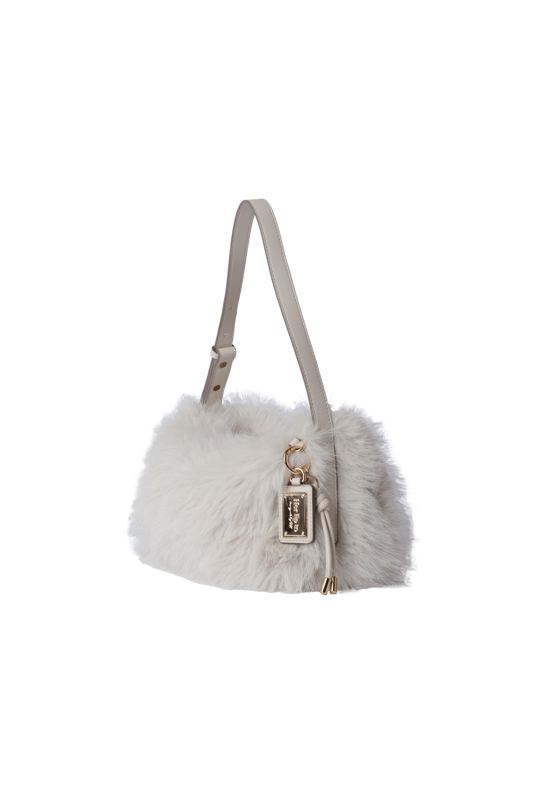 Faux Fur Top-Handle Bag