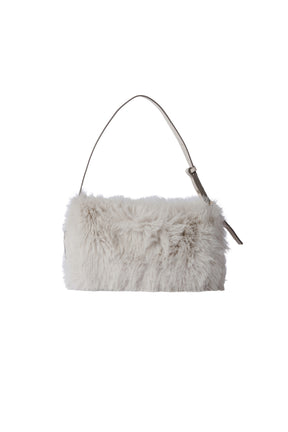 Faux Fur Top-Handle Bag