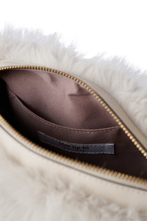 Faux Fur Top-Handle Bag