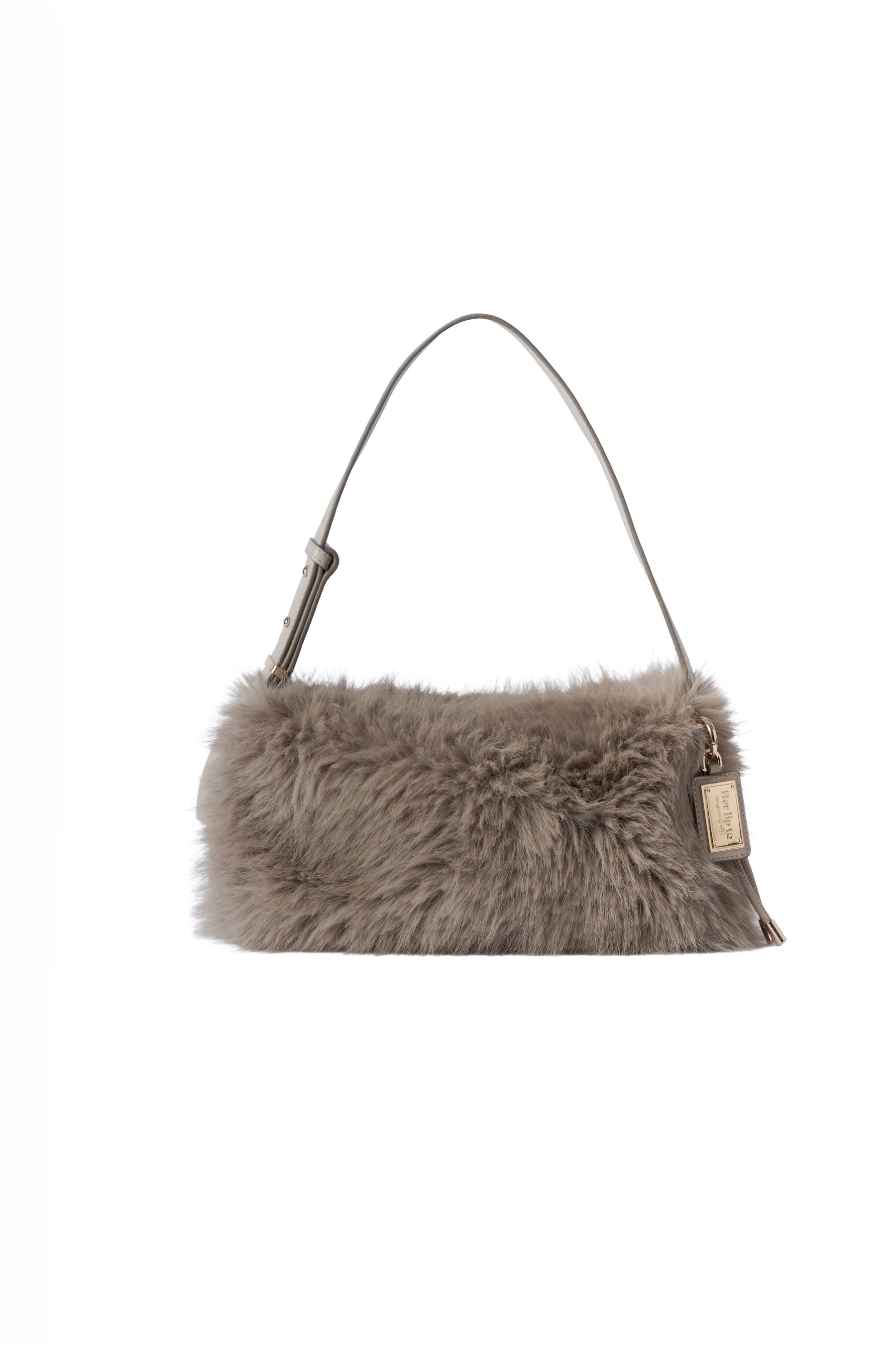 Faux Fur Top-Handle Bag