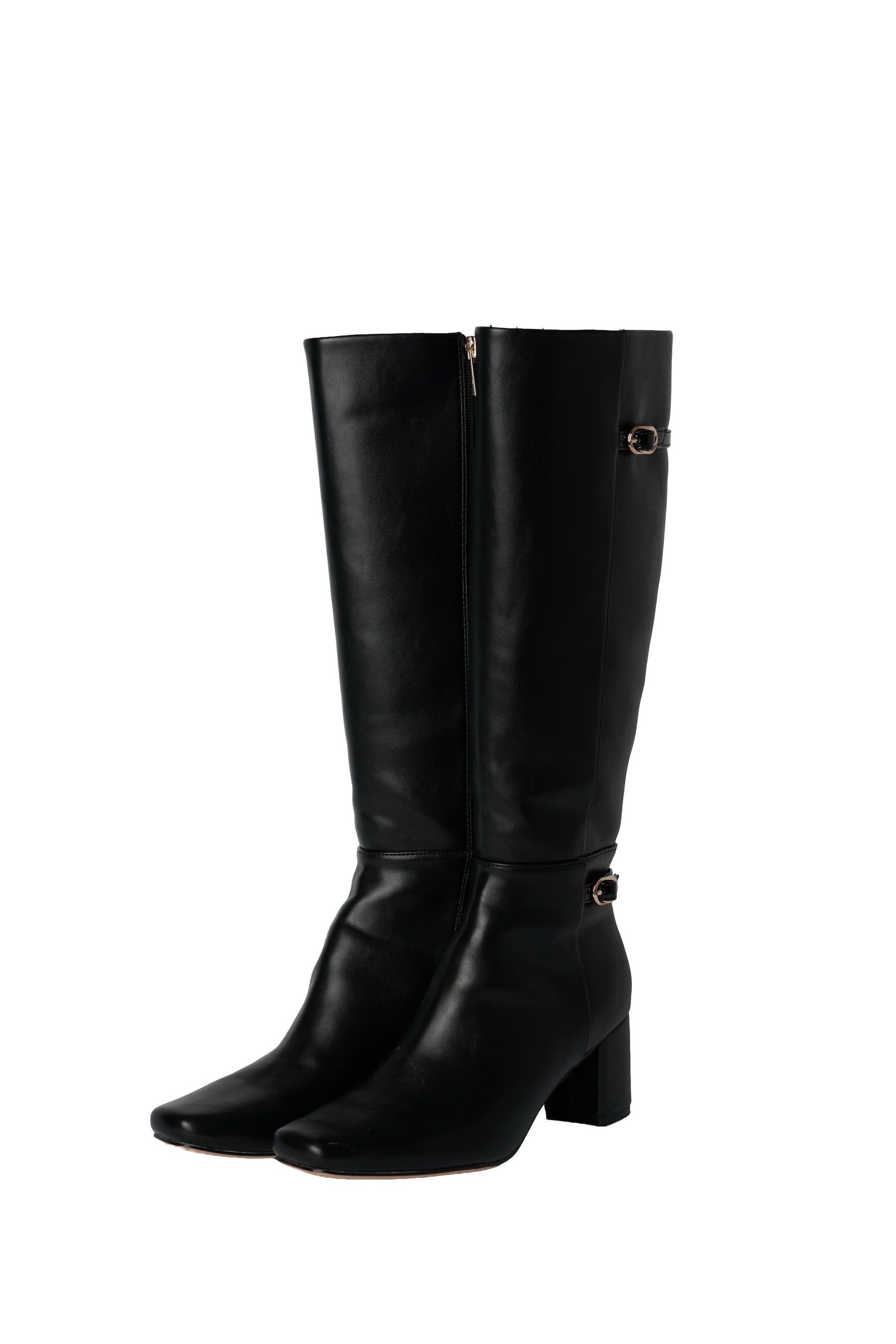 Double-Belt Long Boots