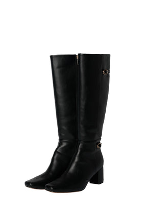 Double-Belt Long Boots