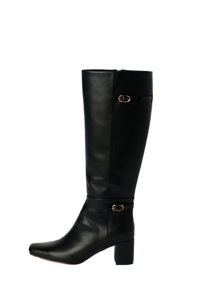Double-Belt Long Boots