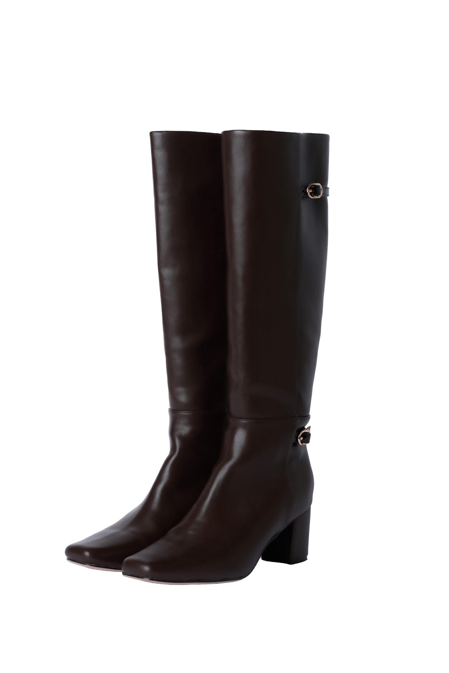 Double-Belt Long Boots