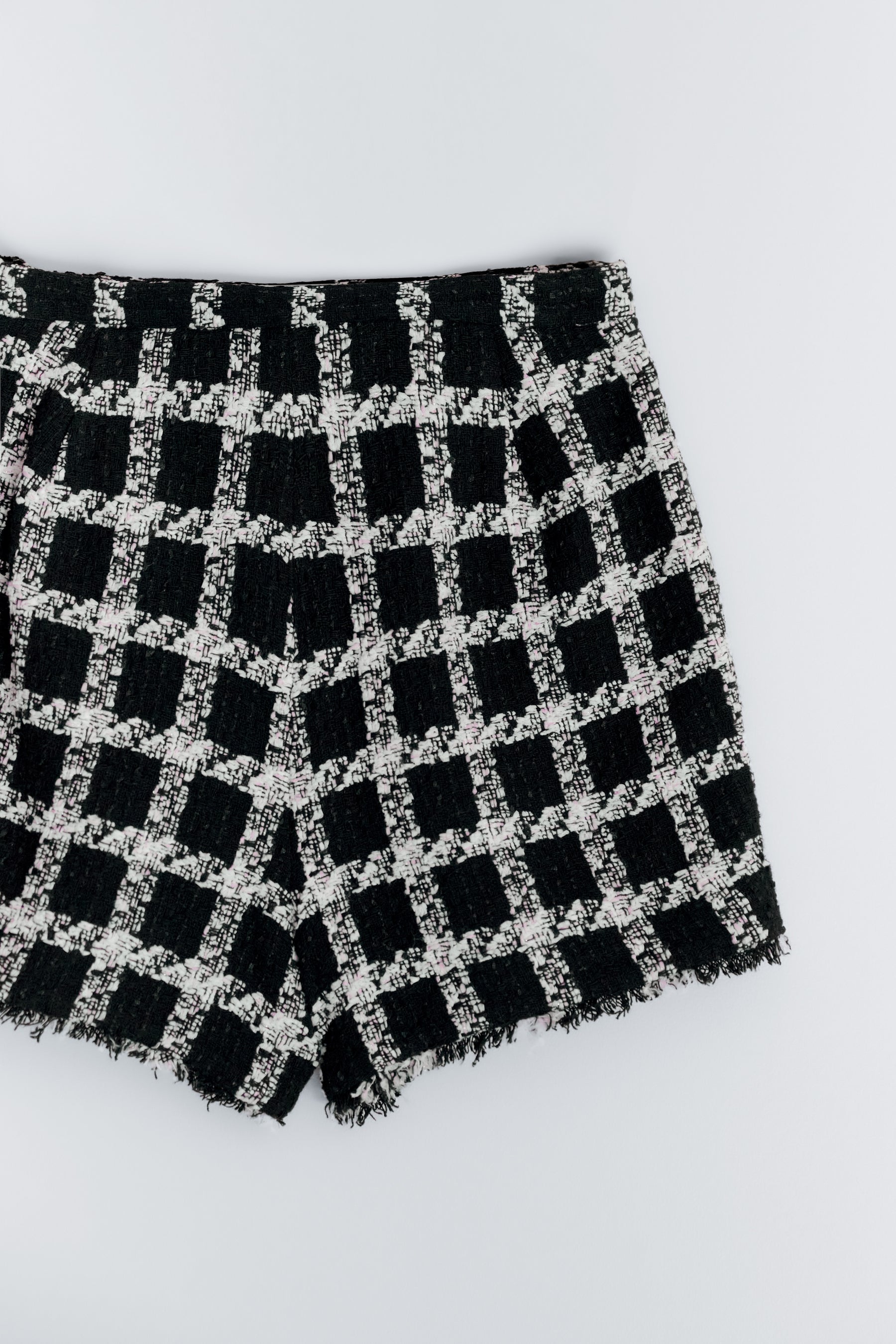 【9月中旬発送】Vol.1 Check Tweed Peplum Shorts
