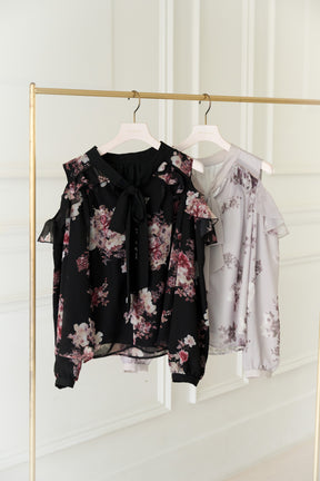 Isaline Bow-Tie Floral Blouse