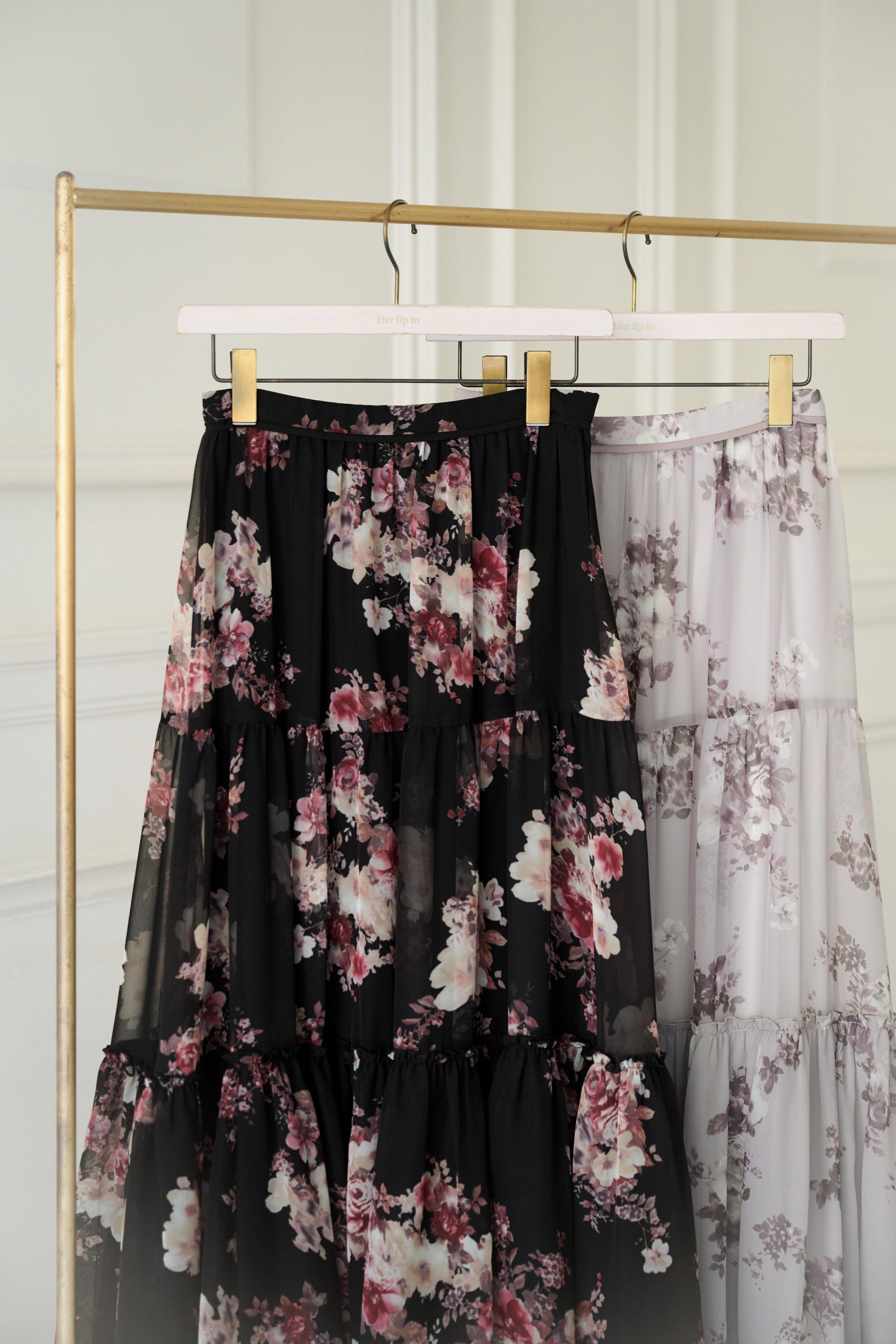Isaline Floral Tiered Skirt
