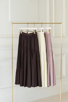 【新色】Asymmetry Tiered Skirt