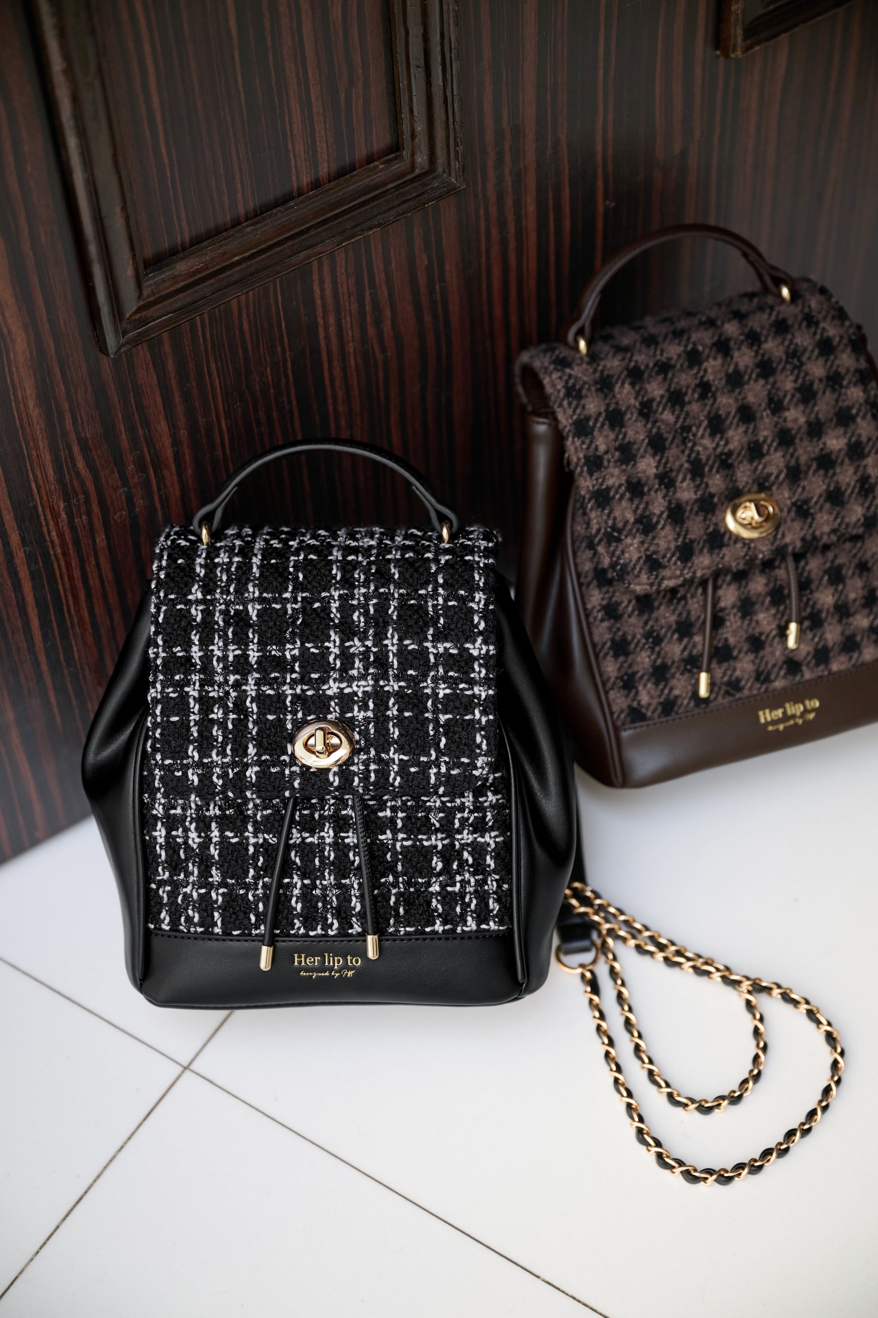 Tweed Mini Backpack
