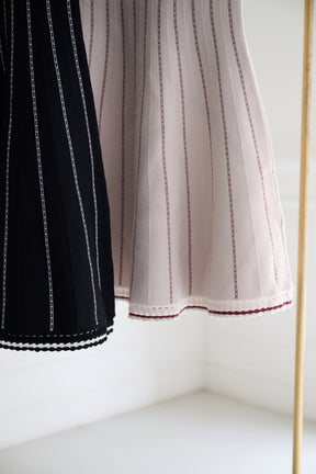 Striped Jacquard Knit Dress