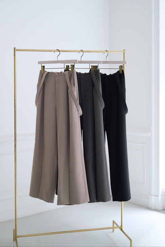 Front-Vent Suspender Pants