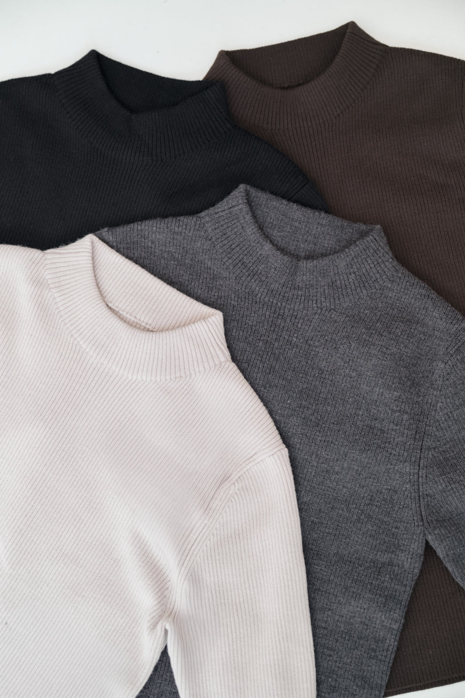 Wool-Blend Ribbed Knit Top