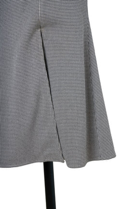 Houndstooth Belted Mermaid Dress