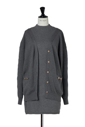 【新色】Clemence Knit Dress Set