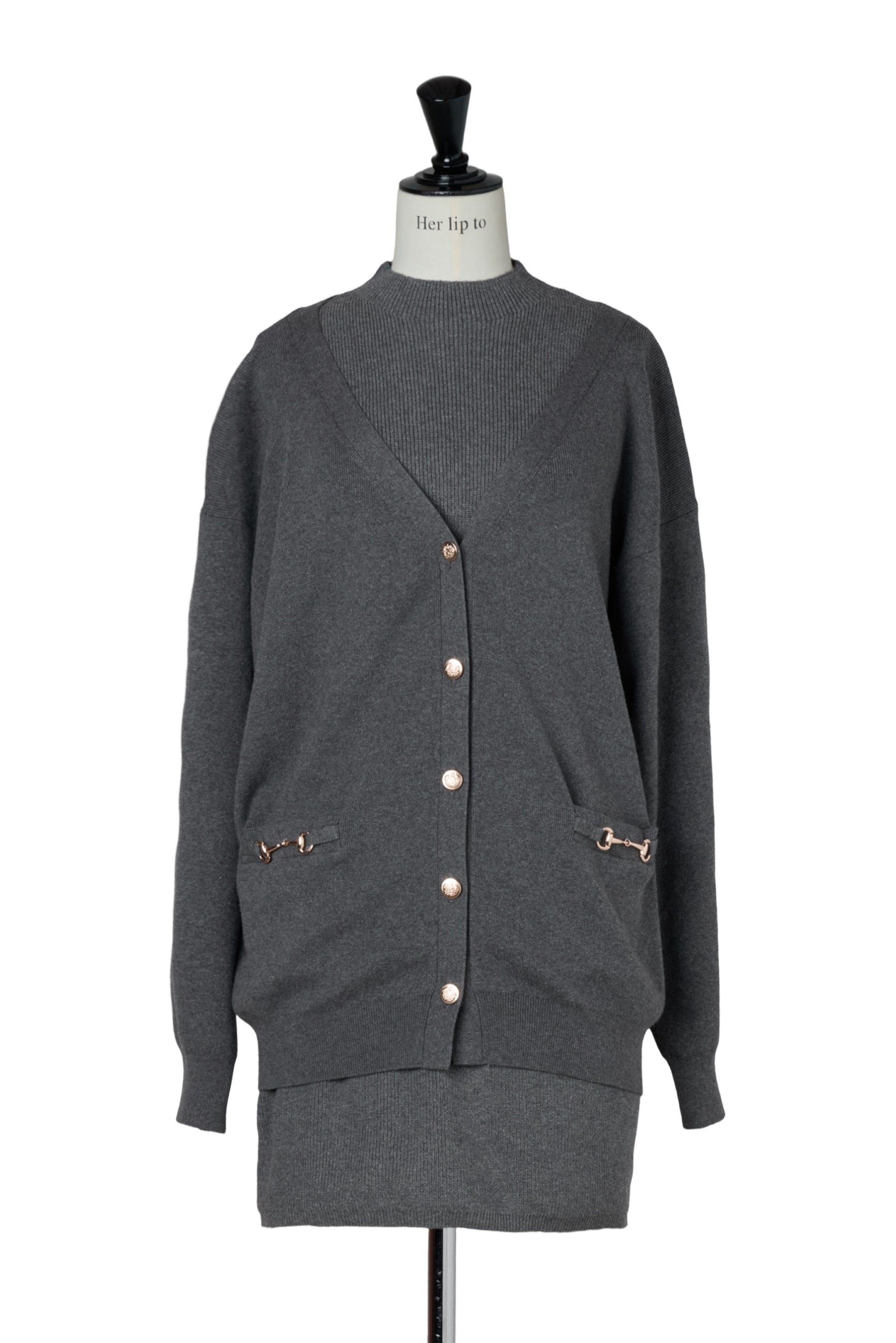 【新色】Clemence Knit Dress Set