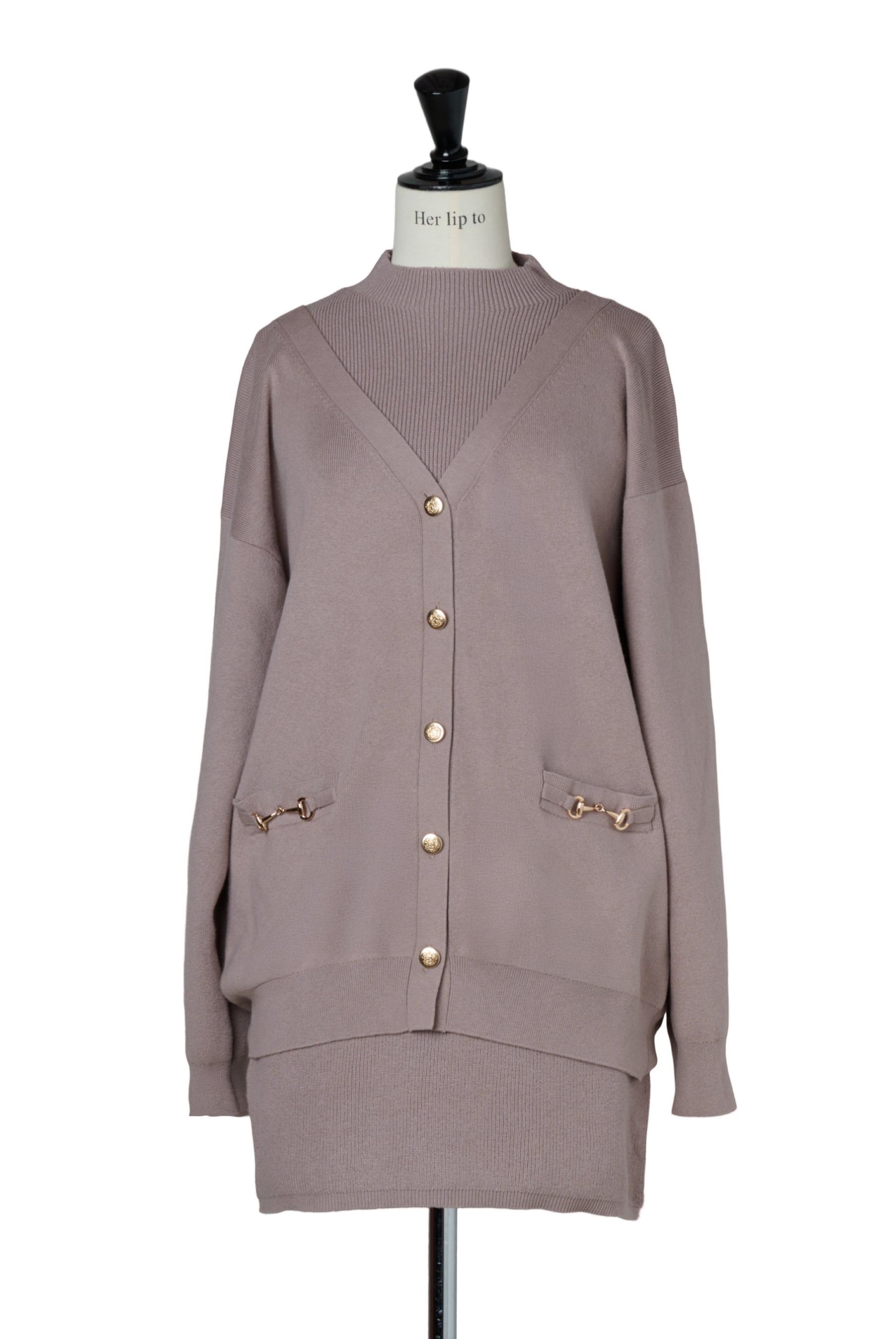 【新色】Clemence Knit Dress Set
