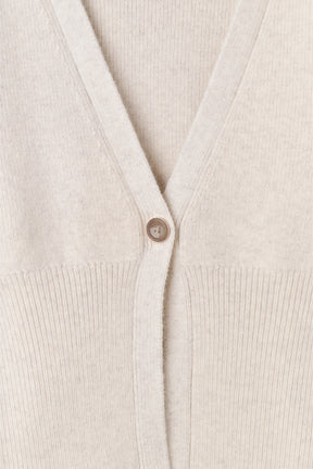 Lyra Gold Button Cardigan